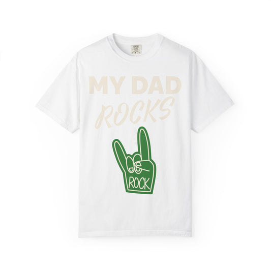 My Dad Rocks T-Shirt, Unisex Gift for Dads, Father's Day Apparel, Rocker Dad Tee, Casual Family Wear, Birthday Gift